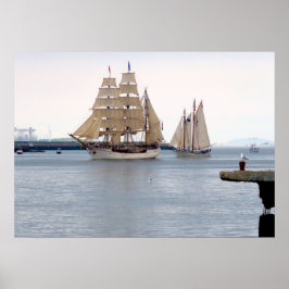 Europa en de Amerikaanse adelaar Poster