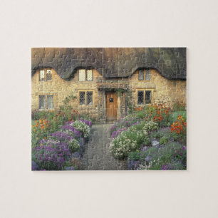 Europa, Engeland, Chippenham. Vroege ochtendlicht Legpuzzel