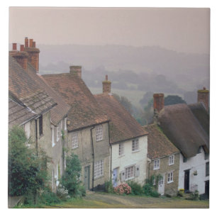 Europa, Engeland, Dorset, Gold Hill, Shaftesbury. Tegeltje