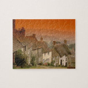 Europa, Engeland, Dorset, Shaftesbury. goudheuvel Legpuzzel