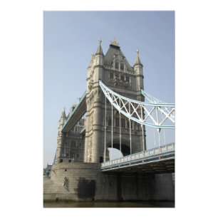 Europa, Engeland, Londen. Towerbrug over de 2 Foto Afdruk
