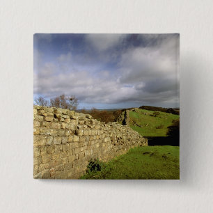 Europa, Engeland, Northumberland. Hadrians Vierkante Button 5,1 Cm