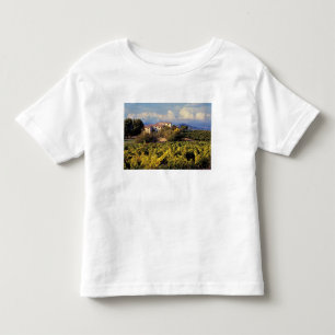 Europa, Frankrijk, Bonnieux. Wijngaarden bedekken Kinder Shirts