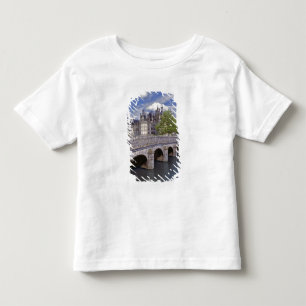 Europa, Frankrijk, Chambord. Een stenen brug leidt Kinder Shirts