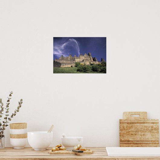 Europa, Frankrijk, Languedoc, Aude, Carcassonne, Poster (Keuken)