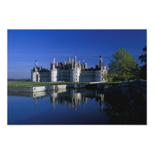 Europa, Frankrijk, Loirevallei. Kasteel Chambord Foto Afdruk