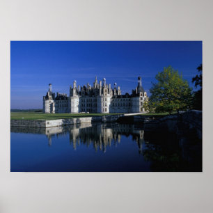 Europa, Frankrijk, Loirevallei. Kasteel Chambord Poster