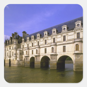 Europa, Frankrijk, Loirevallei. Kasteel Vierkante Sticker