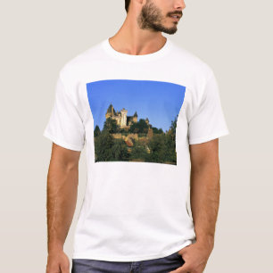 Europa, Frankrijk, Montforte. Het middeleeuwse kas T-shirt
