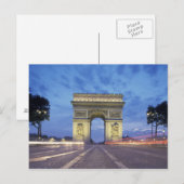 Europa, Frankrijk, Parijs. Arc de Triomphe Briefkaart (Voorkant / Achterkant)
