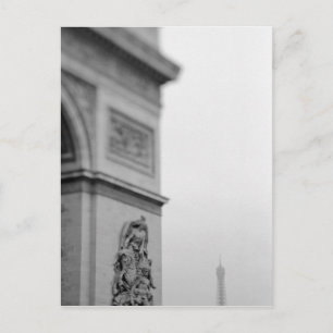 Europa, Frankrijk, Parijs. Arc de Triomphe en 2 Briefkaart