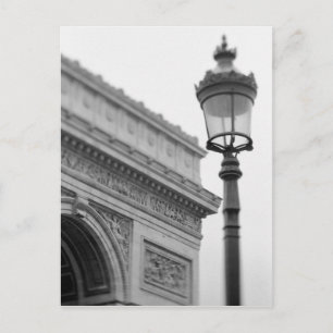 Europa, Frankrijk, Parijs. Arc de Triomphe en Briefkaart