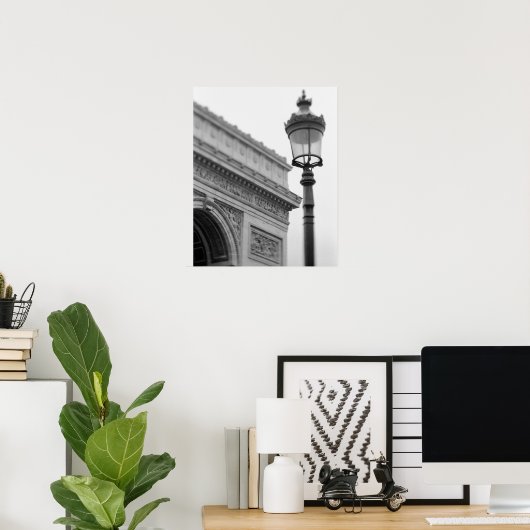 Europa, Frankrijk, Parijs. Arc de Triomphe en Poster (Thuiskantoor)