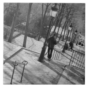 Europa, Frankrijk, Parijs, Montmartre: Goedemorgen Tegeltje