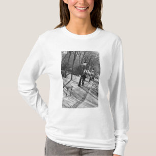 Europa, Frankrijk, Parijs, Montmartre: Ochtend op T-shirt