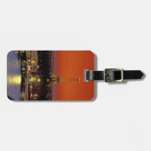 Europa, Frankrijk, Parijs. Sunset uitzicht of Eiff Bagagelabel (Voorkant horizontaal)