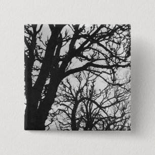 Europa, Frankrijk, Parijs. Winterbomen, Marco Vierkante Button 5,1 Cm