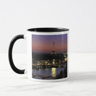 Europa, Frankrijk, Parijs, Zonsondergang uitzicht Mok