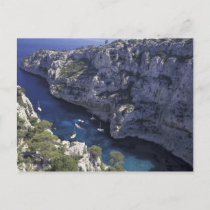 Europa, Frankrijk, Provence, Calanques. Kalksteen Briefkaart