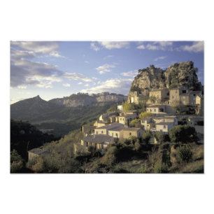 Europa, Frankrijk, Provence, La Roque Alric, Foto Afdruk