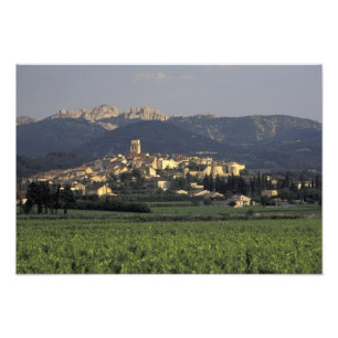 Europa, Frankrijk, Provence, Vaucluse, SSablet, Foto Afdruk