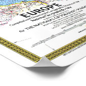 " Europa: Gedetailleerde MAP 1977 ... Poster (Hoek)