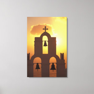 Europa, Griekenland, Cycladen, Santorini, Canvas Afdruk
