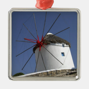 Europa, Griekenland, Mykonos. 3 Metalen Ornament