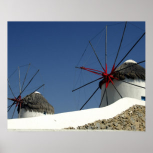 Europa, Griekenland, Mykonos. Poster