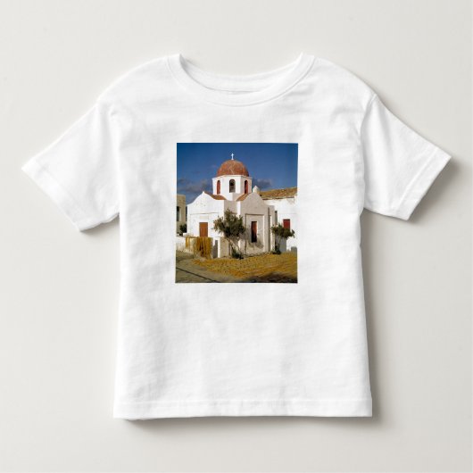 Europa, Griekenland, Mykonos. Vist de netten droog Kinder Shirts (Voorkant)
