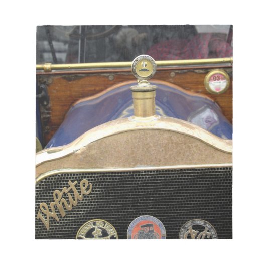 Europa, Ierland, Dublin.  auto, wit 2 Notitieblok (Voorkant)