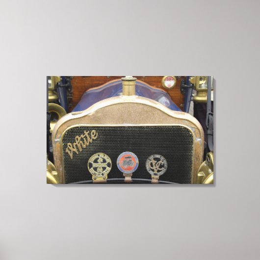 Europa, Ierland, Dublin. auto, wit Canvas Afdruk (Voorkant)