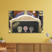 Europa, Ierland, Dublin. auto, wit Canvas Afdruk (Insitu (Woonkamer))