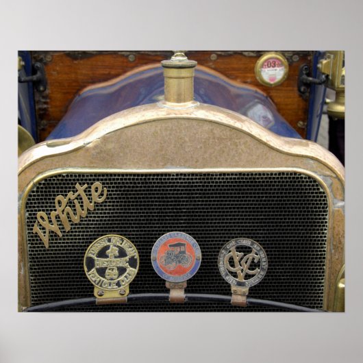 Europa, Ierland, Dublin.  auto, wit Poster (Voorkant)