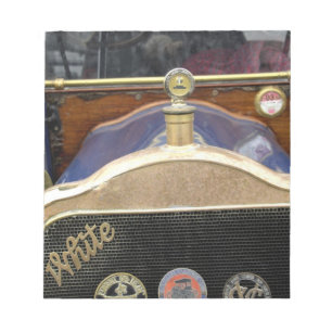 Europa, Ierland, Dublin. Vintage auto, Wit 2 Notitieblok