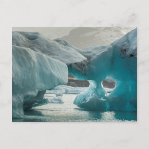 Europa, IJsland, JokUSArlon. Iceberg-formaties Briefkaart