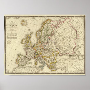 Europa in 1789 poster