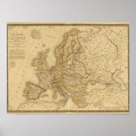 Europa in 1813 2 poster (Voorkant)