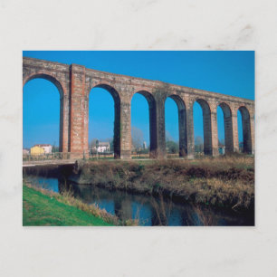 Europa, Italië. Aquaduct bij Lucca. Briefkaart