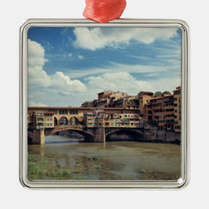 Europa, Italië, Florence. De Ponte Vecchio Metalen Ornament