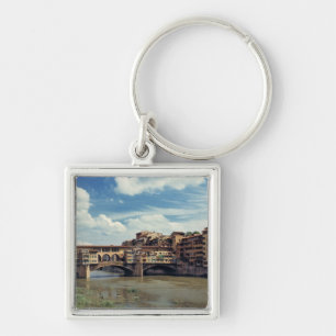 Europa, Italië, Florence. De Ponte Vecchio Sleutelhanger
