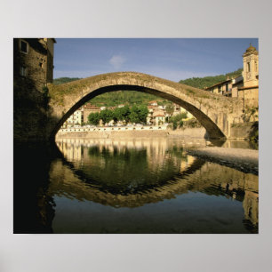 Europa, Italië, Liguria, Dolceacqua, Riviera di Poster