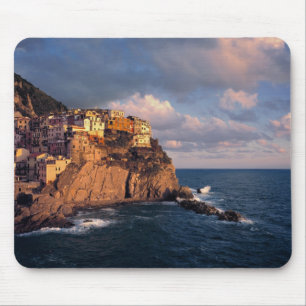 Europa, Italië, Manarola. De klif-nestled Muismat