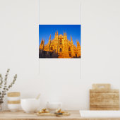 Europa, Italië, Milaan, de kathedraal van Milaan Poster (Keuken)