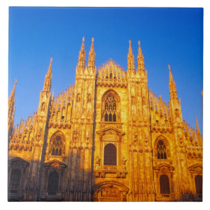 Europa, Italië, Milaan, Dom van Milaan Tegeltje