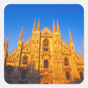 Europa, Italië, Milaan, Dom van Milaan Vierkante Sticker