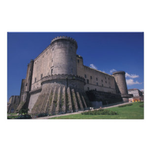 Europa, Italië, Napels, Castel Nuovo Foto Afdruk