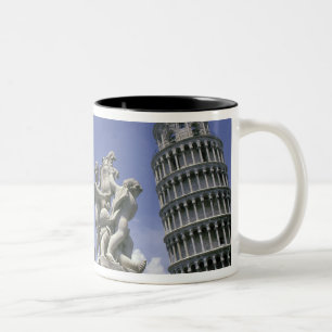 Europa, Italië, Pisa, Leaning Tower of Pisa Tweekleurige Koffiemok