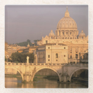 Europa, Italië, Rome, De Vatikaanstad. Basiliek Sa Glazen Onderzetter