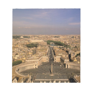 Europa, Italië, Rome, Het Vaticaan. Gezicht vanaf Notitieblok
